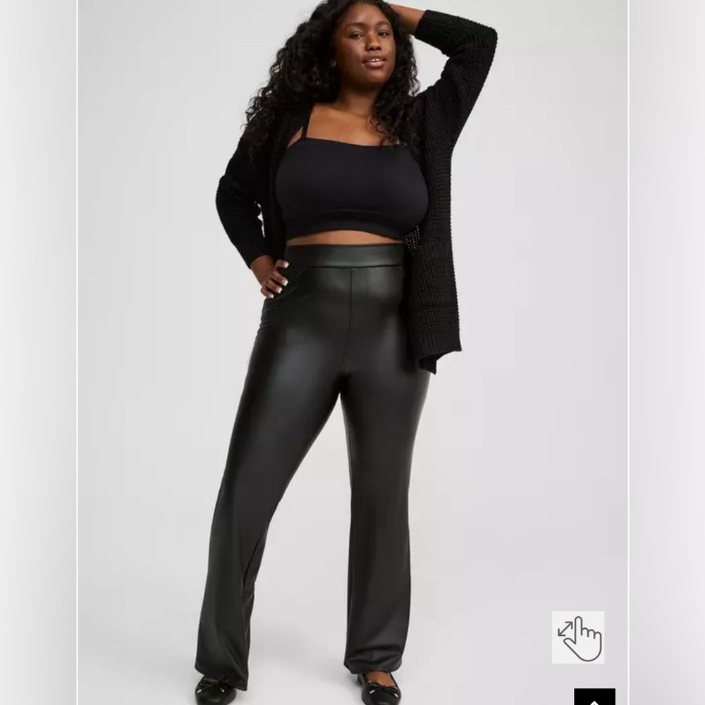 Torrid Faux Leather Bootcut Pants NWT
